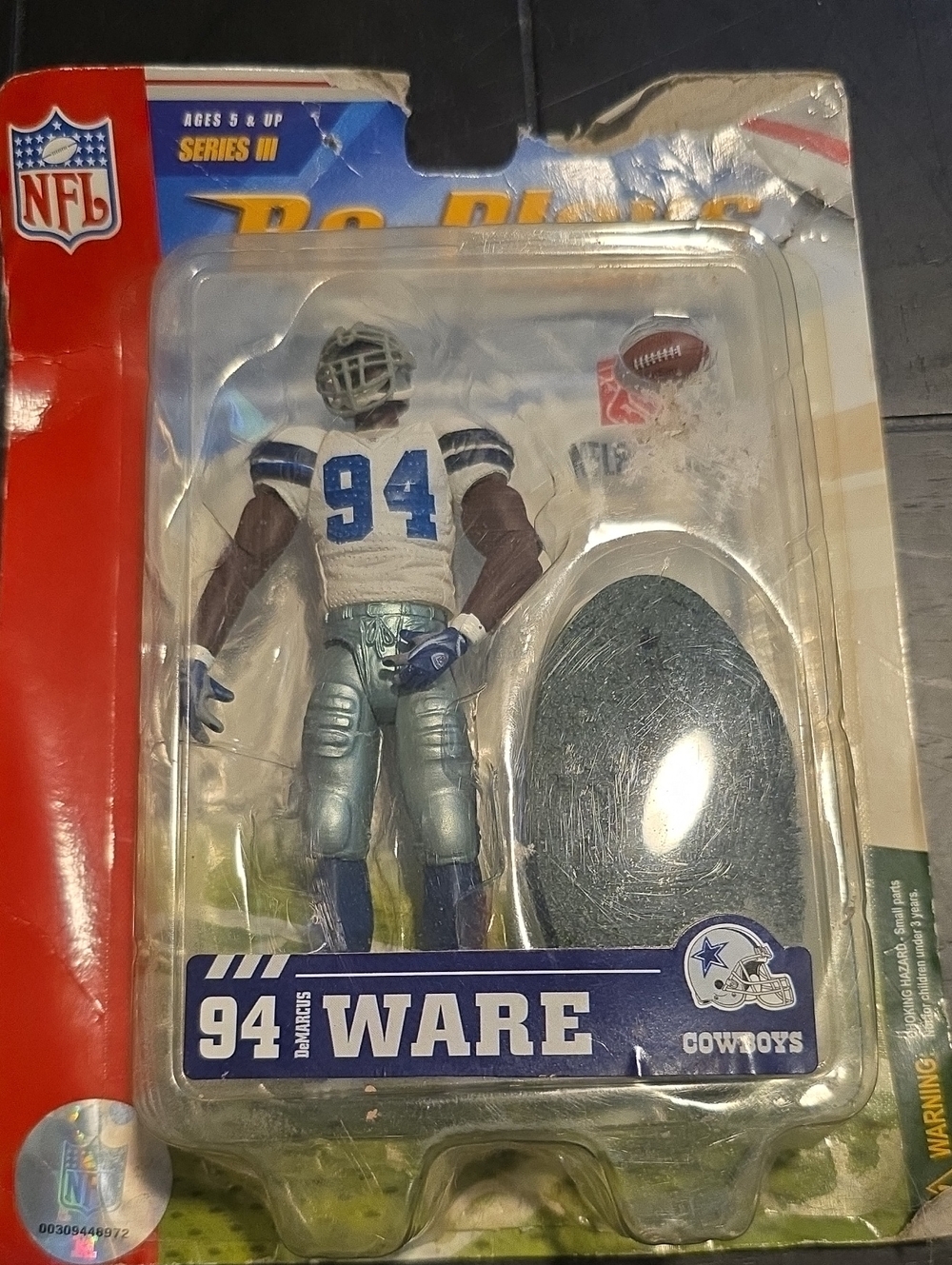NFL 2006 DeMarcus Ware #94 Dallas Cowboys Action Figure - Re-Plays 3
